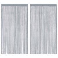 vidaXL Tende a Filo 2 pz Grigio Chiaro 140x250 cm