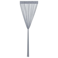 Tende a Filo 2 pz Grigio Chiaro 140x250 cm 4102050