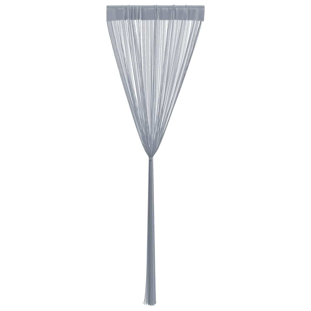 vidaXL Tende a Filo 2 pz Grigio Chiaro 140x250 cm