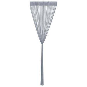 vidaXL Tende a Filo 2 pz Grigio Chiaro 140x250 cm