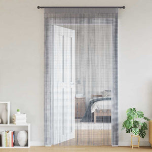 Tende a Filo 2 pz Grigio Chiaro 140x250 cm 4102050