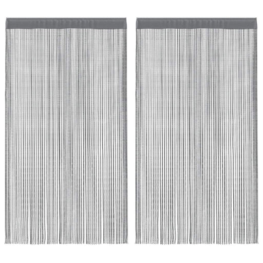 vidaXL Tende a Filo 2 pz Antracite 100x250 cm