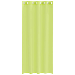 Tende in Voile con Occhielli 2 pz Verde Mela 140x225 cm 4102055