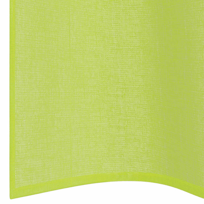 Tende in Voile con Occhielli 2 pz Verde Mela 140x225 cm 4102055