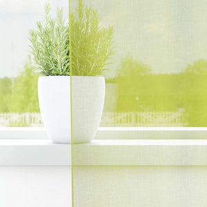 Tende in Voile con Occhielli 2 pz Verde Mela 140x260 cm 4102057