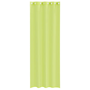 Tende in Voile con Occhielli 2 pz Verde Mela 140x260 cm 4102057
