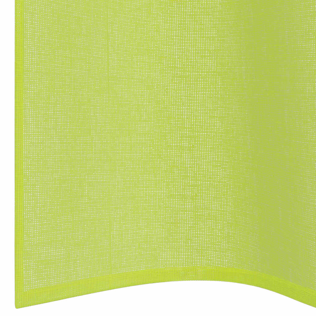Tende in Voile con Occhielli 2 pz Verde Mela 140x260 cm 4102057
