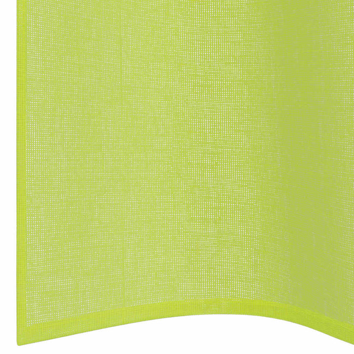 Tende in Voile con Occhielli 2 pz Verde Mela 140x260 cm 4102057