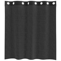 Tende in Voile con Occhielli 2 pz Nero 140x140 cm 4102059