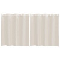 Tende in Voile con Occhielli 2 pz Crema 140x140 cm 4102071