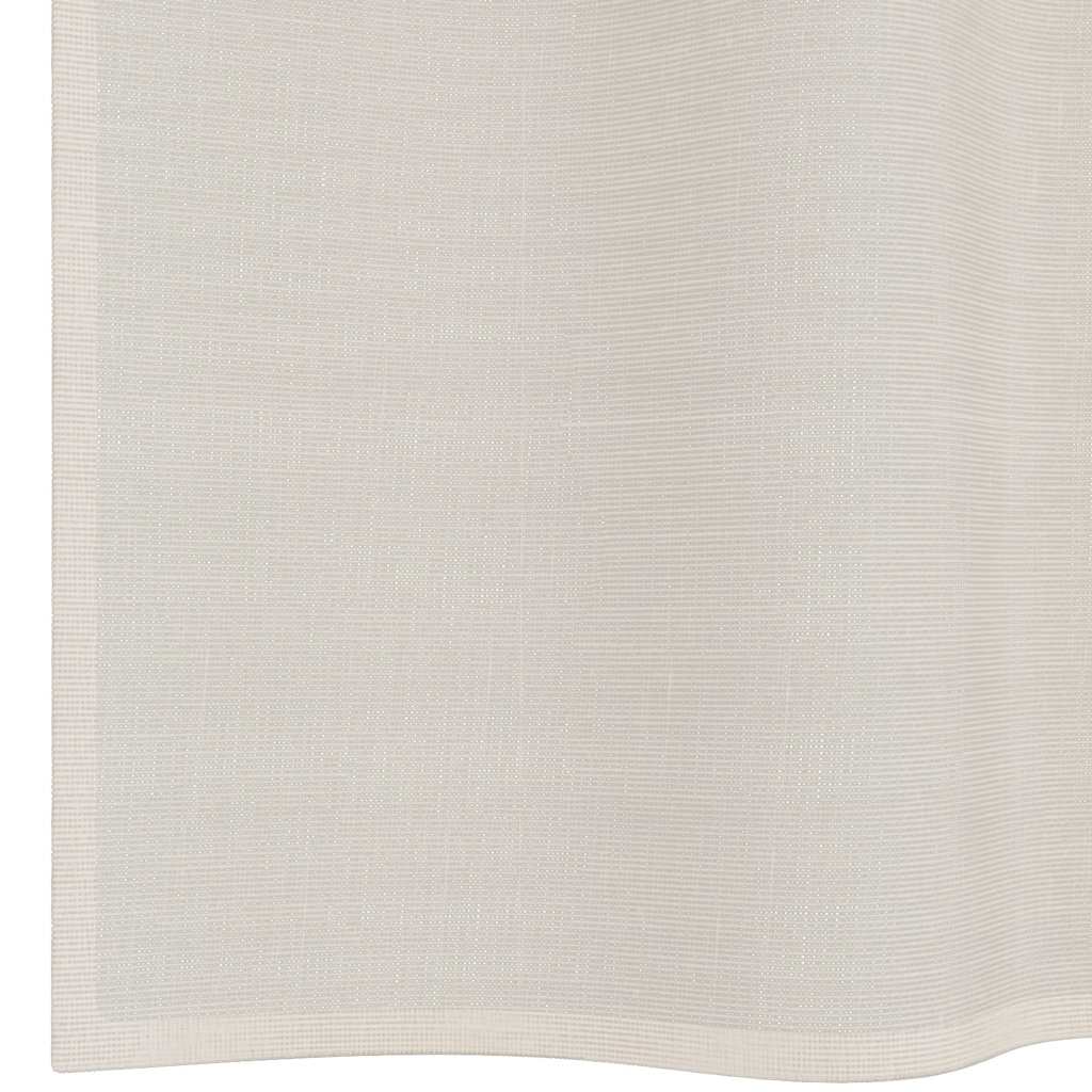 vidaXL Tende in Voile con Occhielli 2 pz Crema 140x140 cm