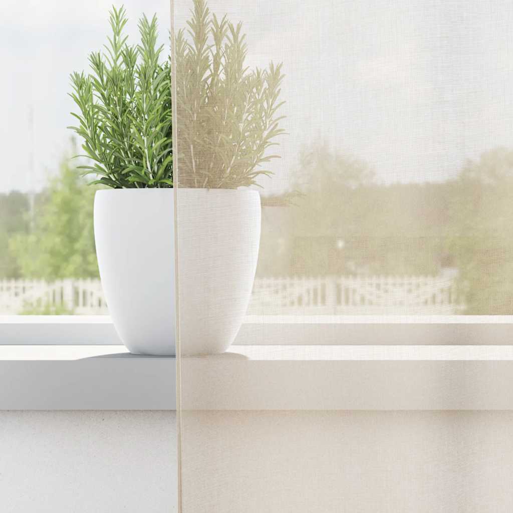 vidaXL Tende in Voile con Occhielli 2 pz Crema 140x175 cm