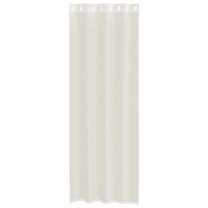 Tende in Voile con Occhielli 2 pz Crema 140x300 cm