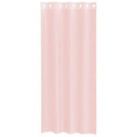 Tende in Voile con Occhielli 2 pz Rosa Chiaro 140x245 cm 4102086