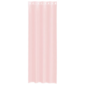 Tende in Voile con Occhielli 2 pz Rosa Chiaro 140x260 cm 4102087