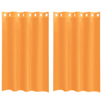 Tende in Voile con Occhielli 2 pz Arancio 140x175 cm 4102090