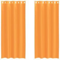 Tende in Voile con Occhielli 2 pz Arancio 140x245 cm 4102092