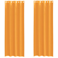 Tende in Voile con Occhielli 2 pz Arancio 140x260 cm 4102093
