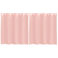 Tende in Voile con Occhielli 2 pz Rosa 140x140 cm 4102095