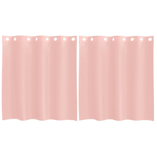 Tende in Voile con Occhielli 2 pz Rosa 140x140 cm 4102095