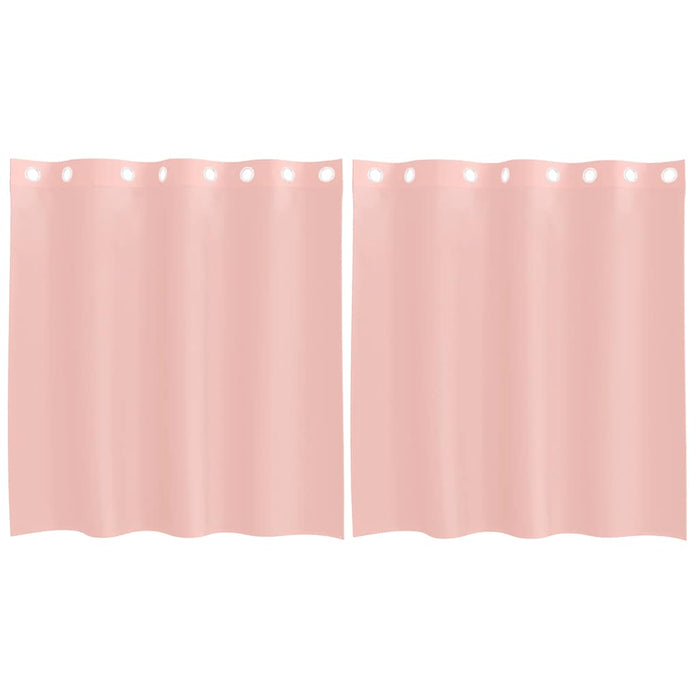 Tende in Voile con Occhielli 2 pz Rosa 140x140 cm 4102095