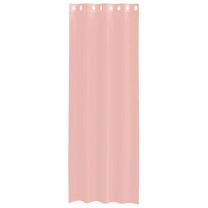Tende in Voile con Occhielli 2 pz Rosa 140x260 cm 4102099