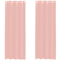 Tende in Voile con Occhielli 2 pz Rosa 140x300 cm 4102100