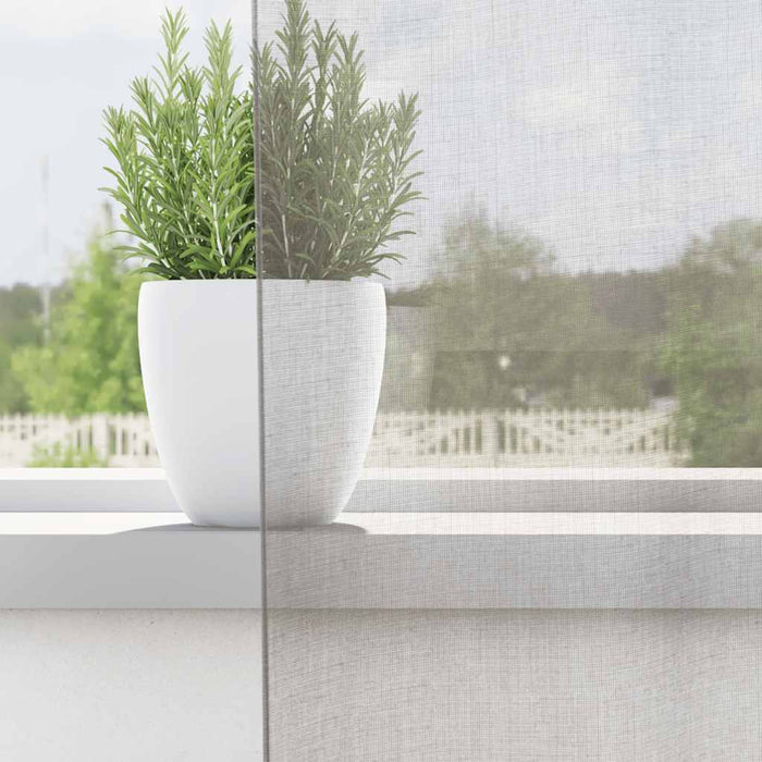 Tende in Voile con Occhielli 2 pz Grigio Chiaro 140x245 cm 4102110