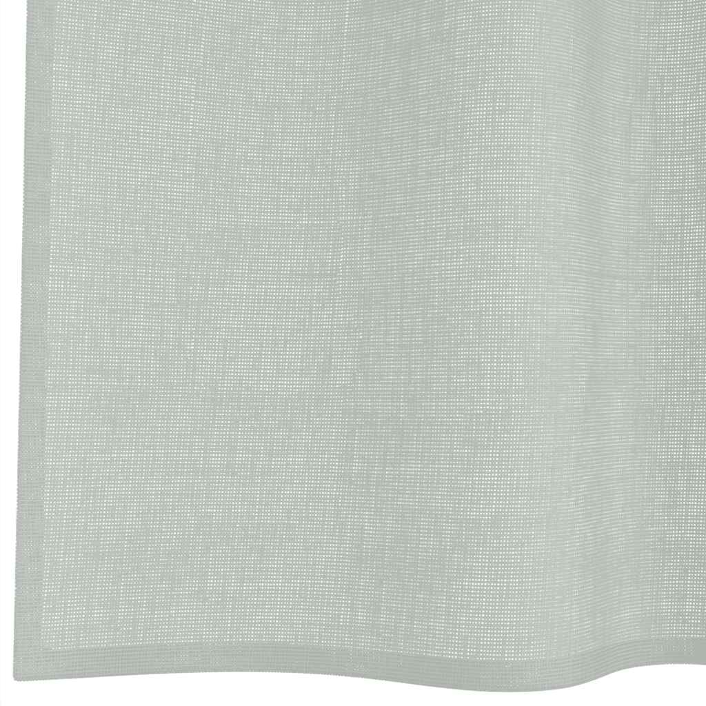 Tende in Voile con Occhielli 2 pz Grigio Chiaro 140x245 cm 4102110