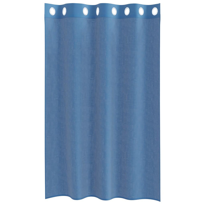 Tende in Voile con Occhielli 2 pz Blu Reale 4102114