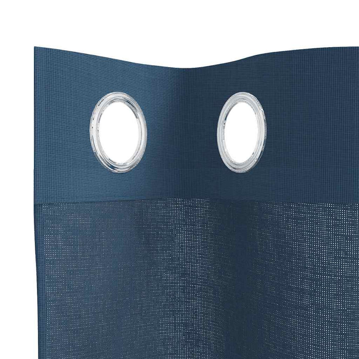 Tende in Voile con Occhielli 2 pz Blu Reale 4102115