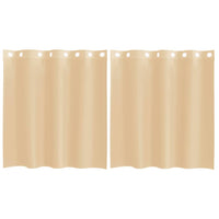 Tende in Voile con Occhielli 2 pz Sabbia 4102119
