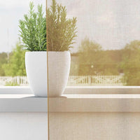 Tende in Voile con Occhielli 2 pz Sabbia 4102119