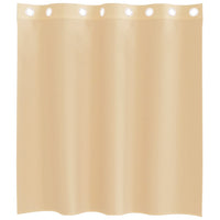 Tende in Voile con Occhielli 2 pz Sabbia 4102119