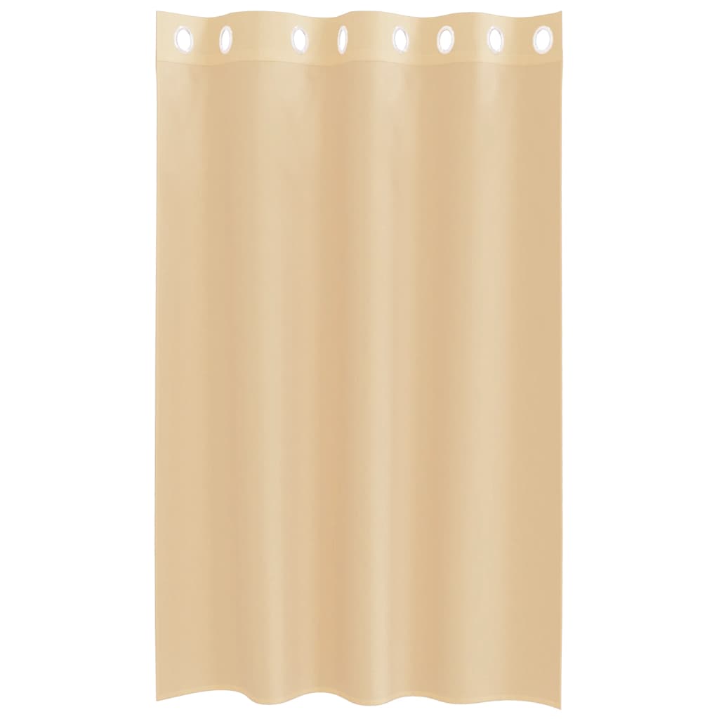 Tende in Voile con Occhielli 2 pz Sabbia 4102120