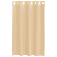Tende in Voile con Occhielli 2 pz Sabbia 4102120