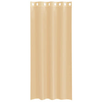 Tende in Voile con Occhielli 2 pz Sabbia 4102121