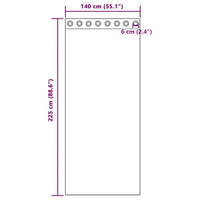 Tende in Voile con Occhielli 2 pz Sabbia 4102121