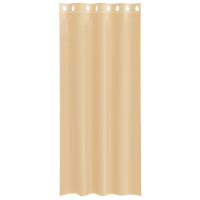 Tende in Voile con Occhielli 2 pz Sabbia 4102122