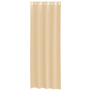 Tende in Voile con Occhielli 2 pz Sabbia