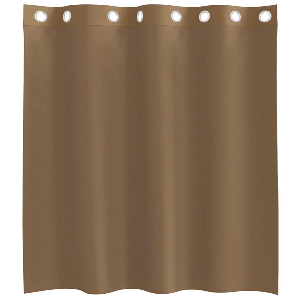 Tende in Voile con Occhielli 2 pz Marrone Chiaro 4102125
