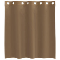 Tende in Voile con Occhielli 2 pz Marrone Chiaro 4102125