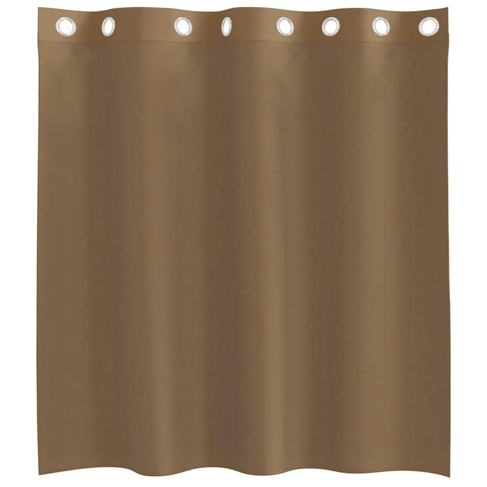 Tende in Voile con Occhielli 2 pz Marrone Chiaro 4102125