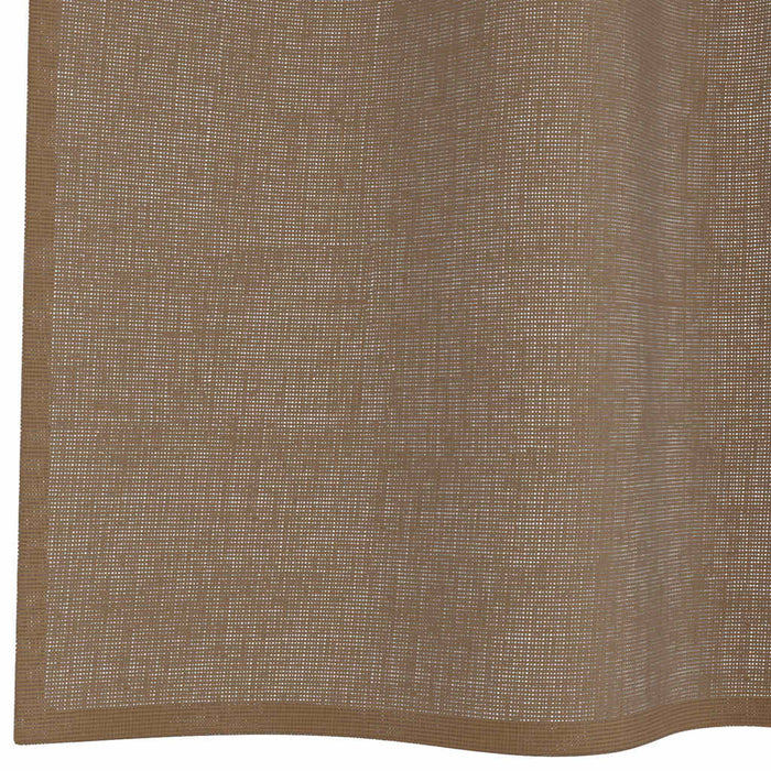 Tende in Voile con Occhielli 2 pz Marrone Chiaro 4102125