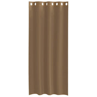 Tende in Voile con Occhielli 2 pz Marrone Chiaro 4102127