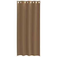 Tende in Voile con Occhielli 2 pz Marrone Chiaro 4102128