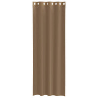 Tende in Voile con Occhielli 2 pz Marrone Chiaro 4102129