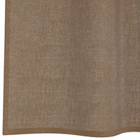 Tende in Voile con Occhielli 2 pz Marrone Chiaro 4102129