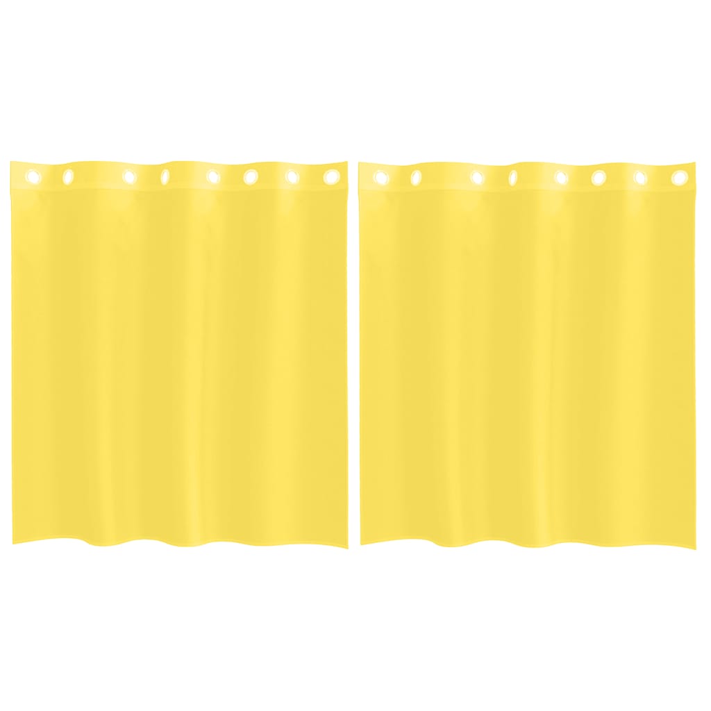 Tende in Voile con Occhielli 2 pz Giallo 4102131