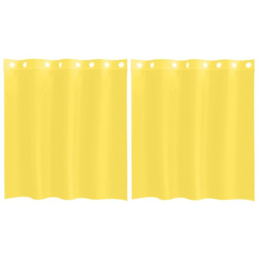 Tende in Voile con Occhielli 2 pz Giallo 4102131